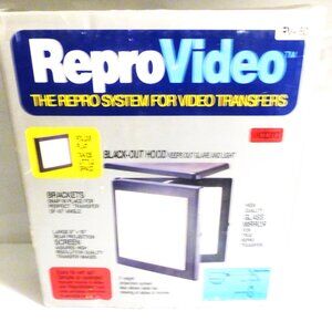 Vintage REPRO VIDEO RV-50 Transfers Movies and Slides to Video Tape in Daylight